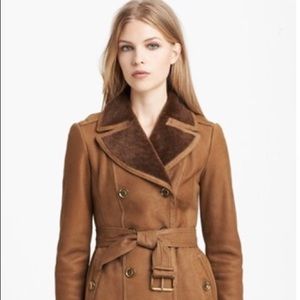 shearling coat burberry
